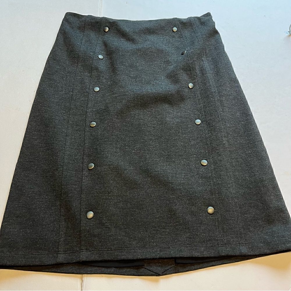 Spanner Women's Pencil Skirt Dark Gray Size 8 Midi